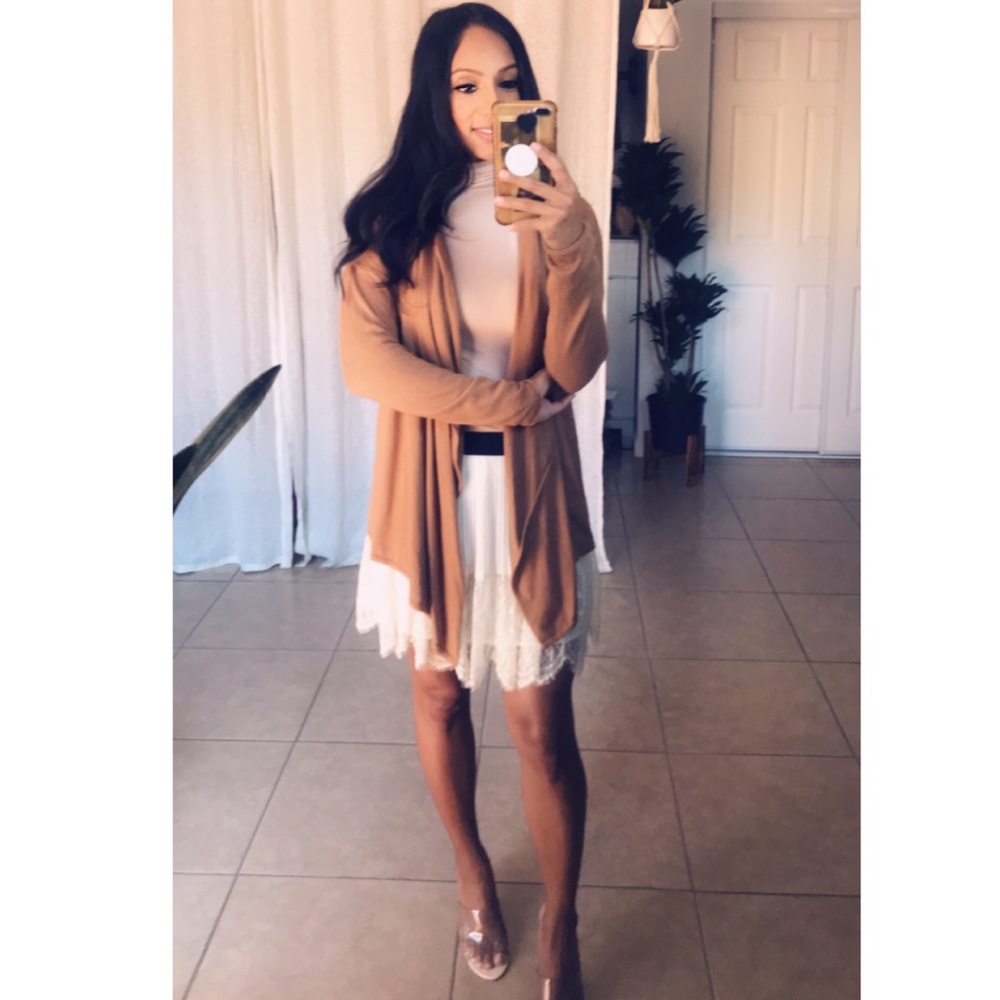 Camel cardigan
